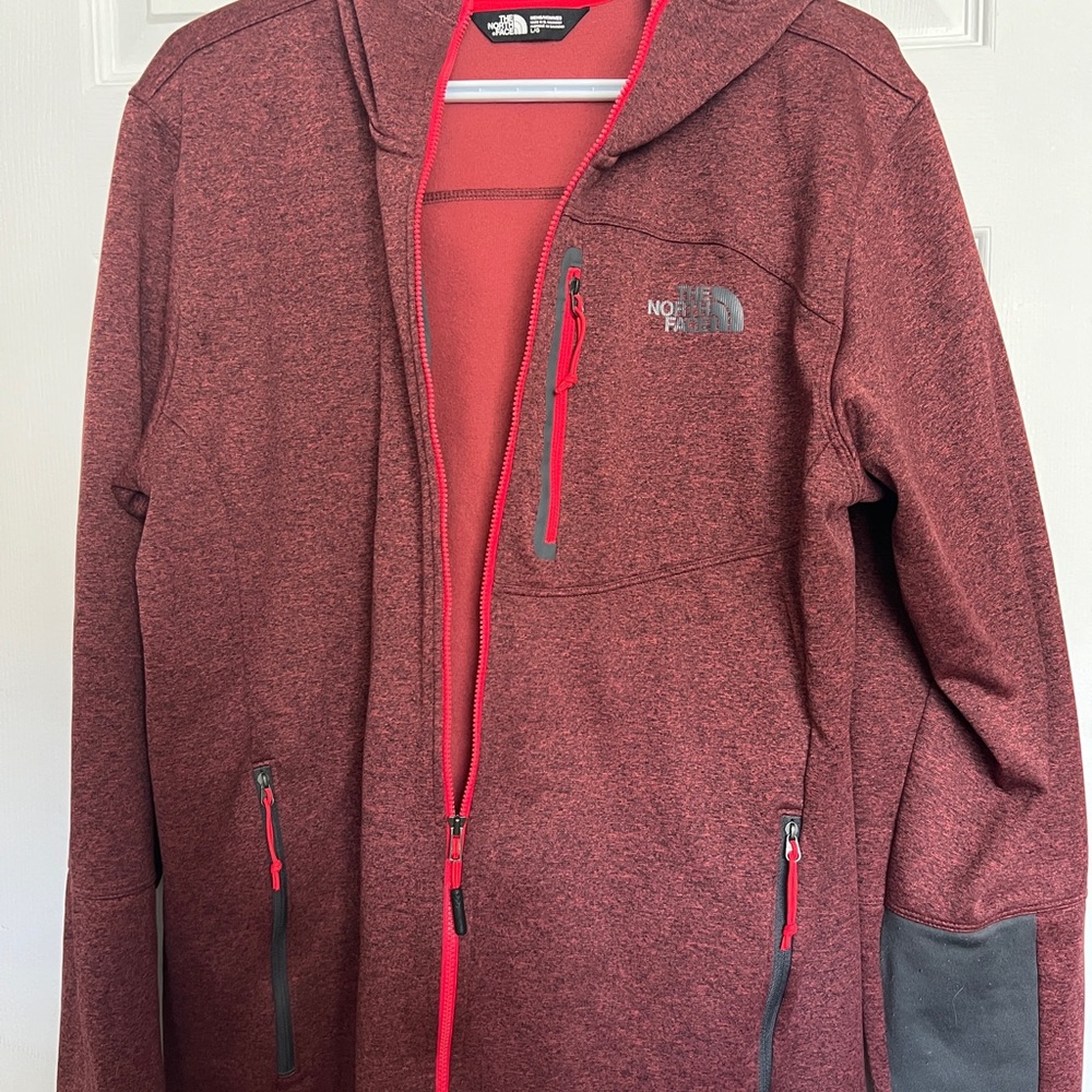 The North Face Red Full-Zip Hoodie